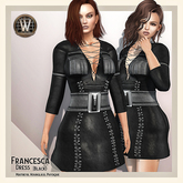 Wicca's Wardrobe - Francesca Dress [Black] [BOXED]