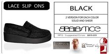 Baiastice_Lace Slip On-Black