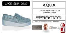 Baiastice_Lace Slip On-Aqua