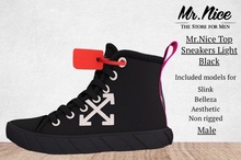 Mr.Nice Top Sneakers Light Black
