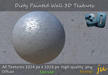 JU Dirty Painted Wall 3D Textures Full Perm
