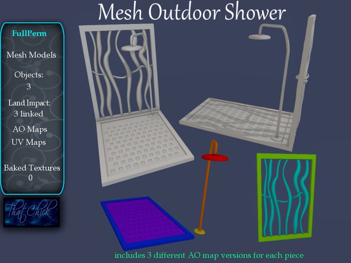 ~tc~ Mesh Outdoor Shower FullPerm Kit