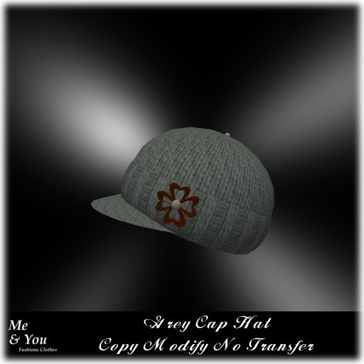 ***Me & You Grey Cap Hat