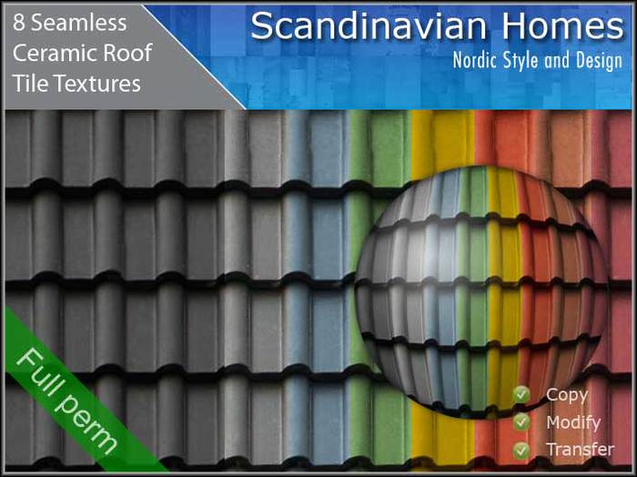 8 Seamless Ceramic Roof Tile Textures