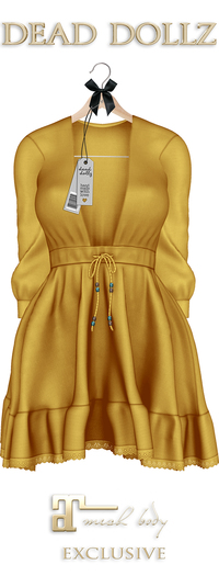 Dead Dollz - Raja Dress - Yellow