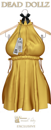 Dead Dollz - Mali Beach Robe - Yellow