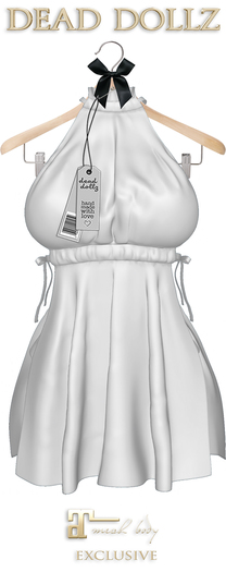 Dead Dollz - Mali Beach Robe - White