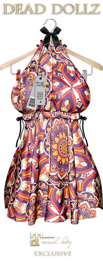 Dead Dollz - Mali Beach Robe - Pattern #3