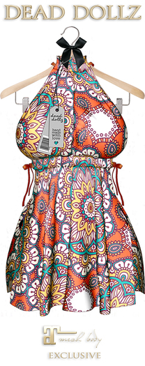 Dead Dollz - Mali Beach Robe - Pattern #2