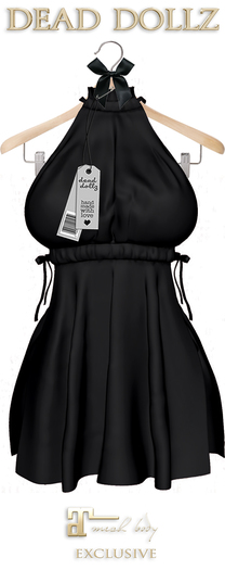 Dead Dollz - Mali Beach Robe - Black
