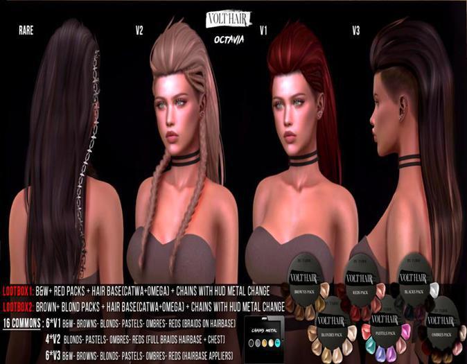 Volthair. Octavia Hair V1 (Ombres)-OPEN