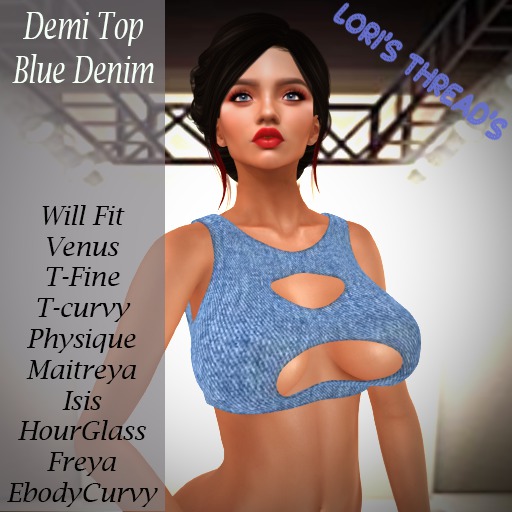 [L.T] Demi Top - Blue Denim (REZ ME)