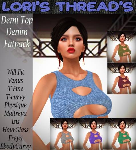 [L.T] Demi Top - Denim FATPACK (REZ ME)