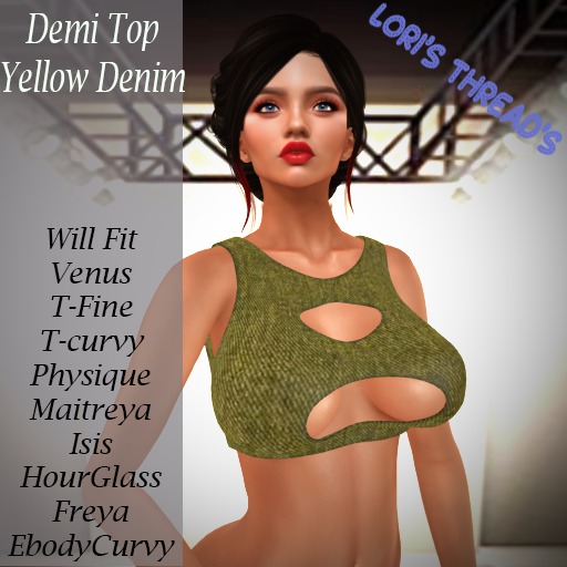 [L.T] Demi Top - Yellow Denim (REZ ME)