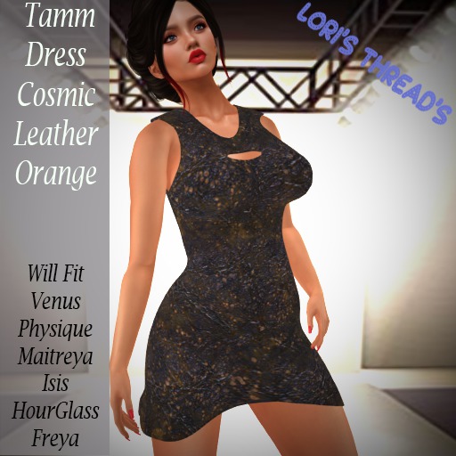 [L.T] Tamm Dress - Cosmic Leather Orange (Rezz Me)