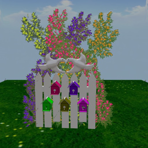 Second Life Marketplace BIRD HOUSE FENCE