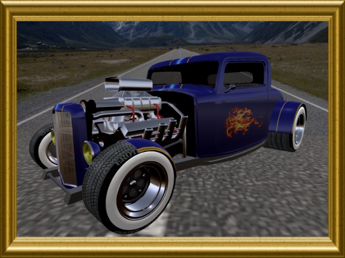 CAR Erotic Hotrod  Blue (boxed) (Ver.2)