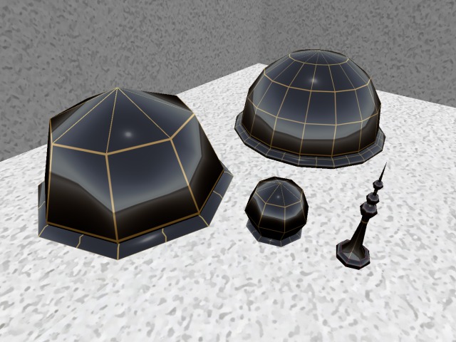 Domes and spire set - FULL PERM