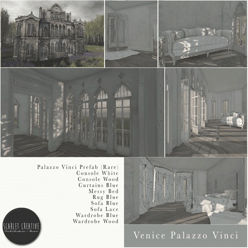 Scarlet Creative - The Arcade:  Venice Rug Blue MT