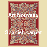 Art Nouveau Spanish carpet