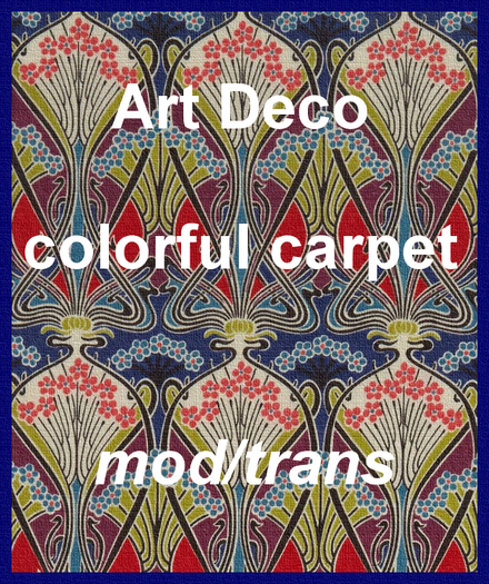 Art Deco colorful carpet