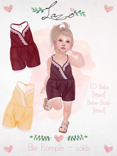 ~Lazo - Ellie Romper - solids - 2