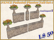 FENCE Pedestal Planter Tall Set 1 (1 LI)