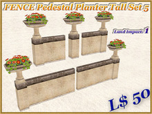 FENCE Pedestal Planter Tall Set 5