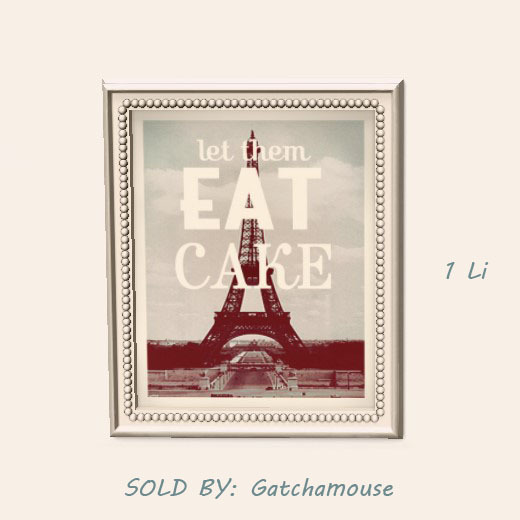 -tb- Framed Picture - Let Them Eat Cake