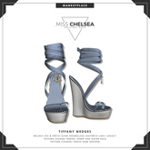 .miss chelsea. Tiffany Wedges Stripes