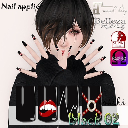 <ooSiki>Nail // Black02 (wear)