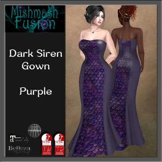 Noir Siren Gown