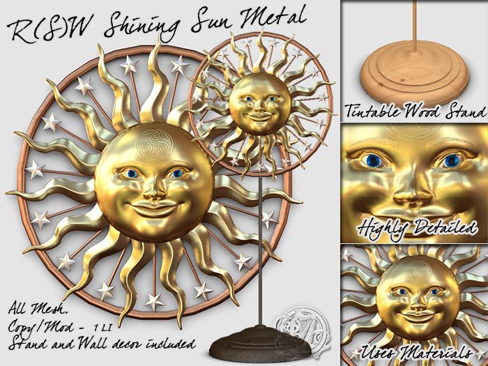 R(S)W Shining Sun Decor - Metal
