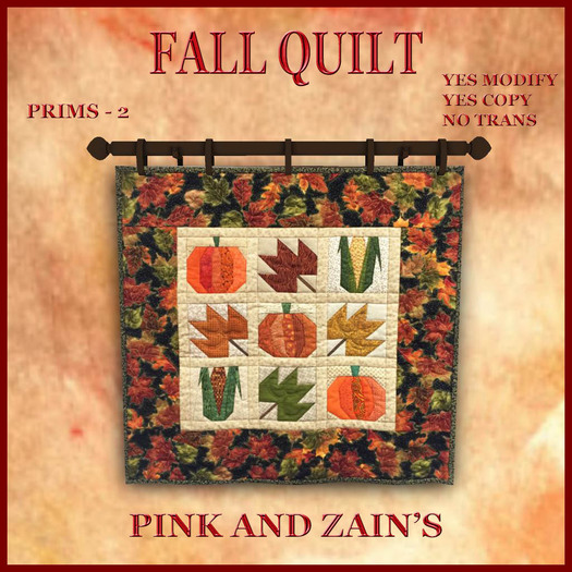 Fall Quilt - Pumpkins/Leaves [BOXED]