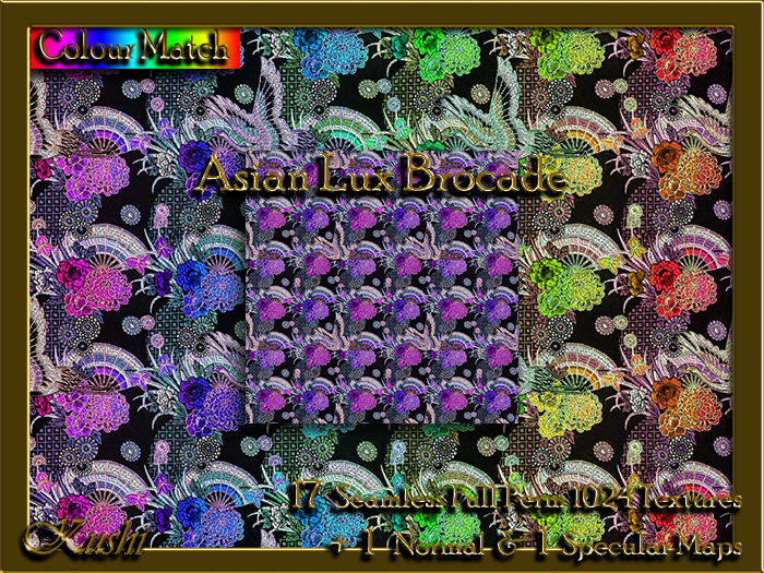 Asian Lux Brocade Textures