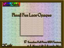 Floral Fun Lace Opaque Textures