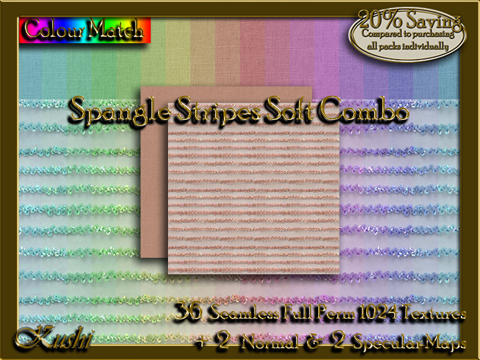 !Kushi! SpangleStripesSOFTCOMBO Textures -WearToUnpack