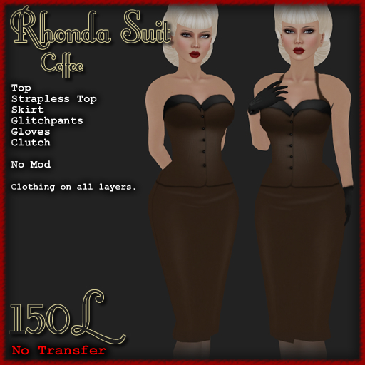 [ Demure ] Rhonda Suit - Coffee