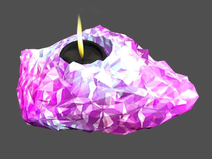 BESOM RITUALS~ Geode Candle (Pink)