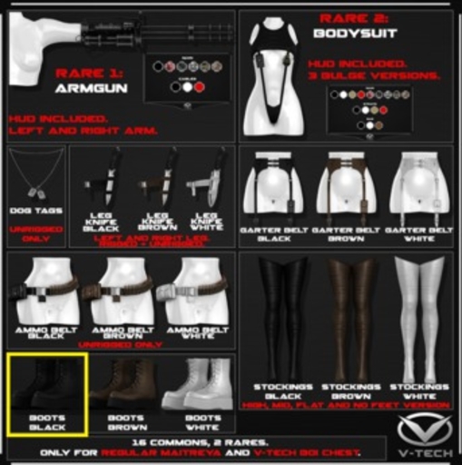 [V-Tech]Sgt. Liza - Garter Belt[BROWN]