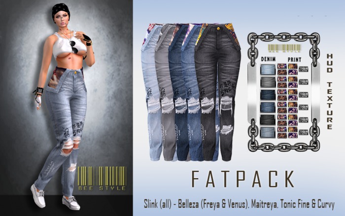 .:Bee:. High Rise Denim FATPACK