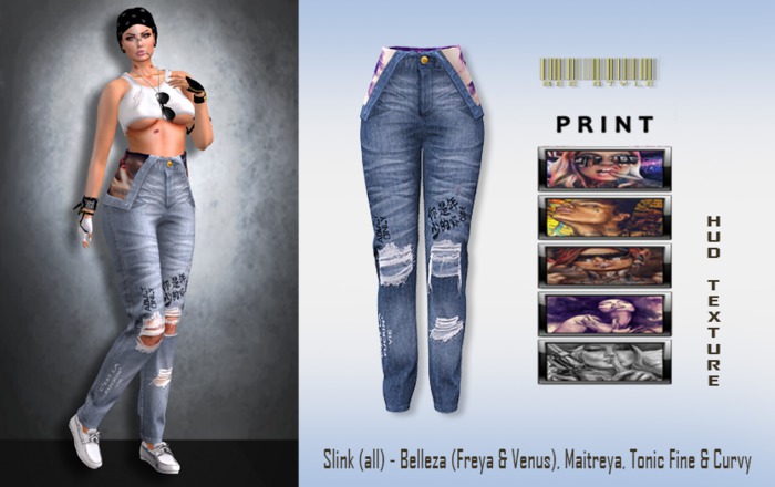 .:Bee:. High Rise Denim BLUE 
