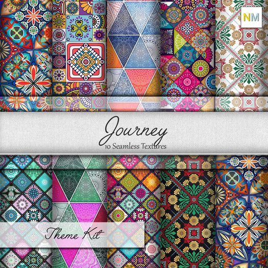 Journey Theme Kit 10 Seamless Textures NM