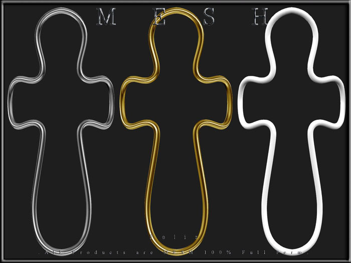 [Feliz] Wire Cross Curved - Mesh - Full Perm -