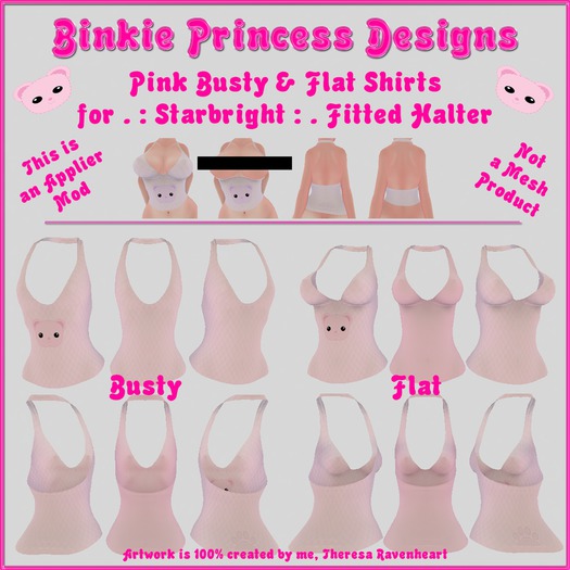 :BPD: Pinks for . : Starbright : . Fitted Halter [Boxed]