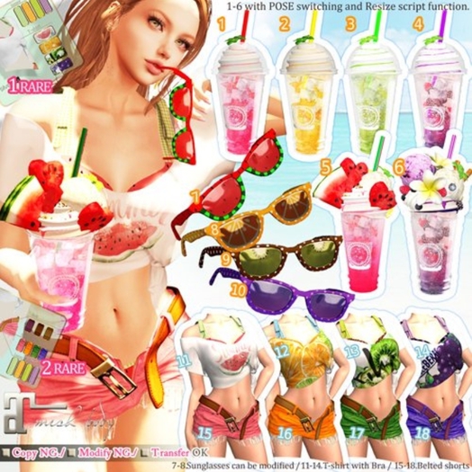 *:..Silvery K..:*Fruit passion#16 ShortPants(Orange)