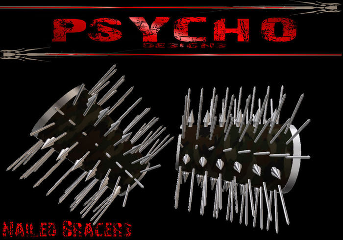 *~* Psycho Design *~* - Nailed Bracers