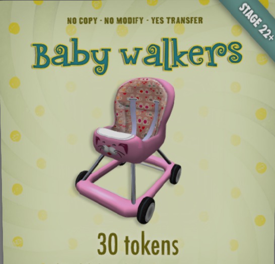 Zobby Token Toys - Smart Seated Walker Pink Cat