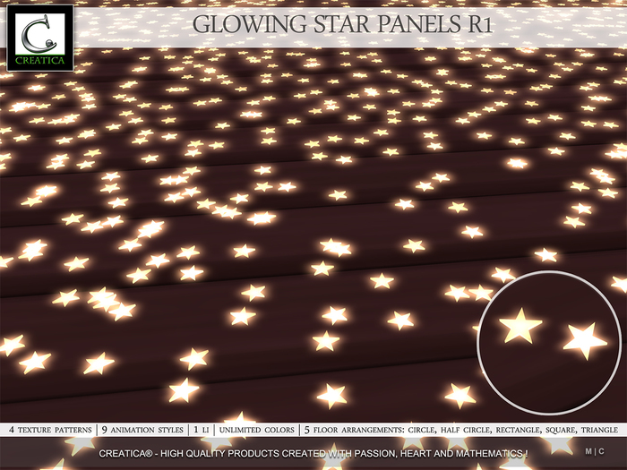 Glowing Star Panels R1 by CREATiCA