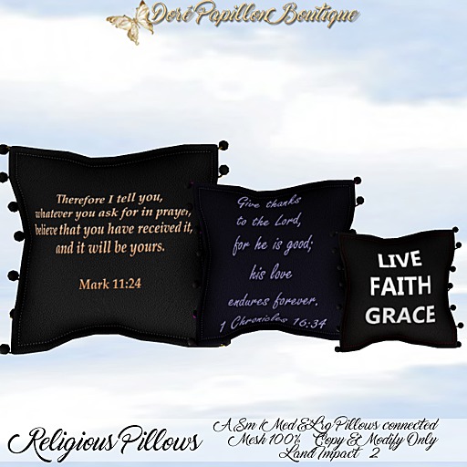 DPB Religious Pillow Set 2 -Trio 1